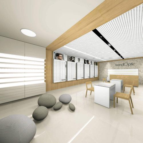 Clean optical shop design