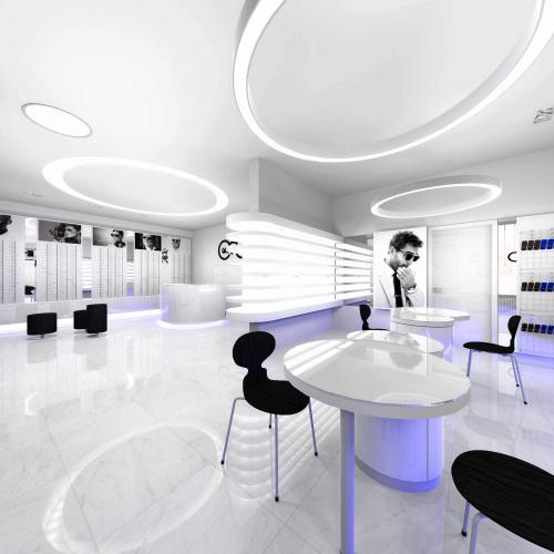 Modern optical shop design