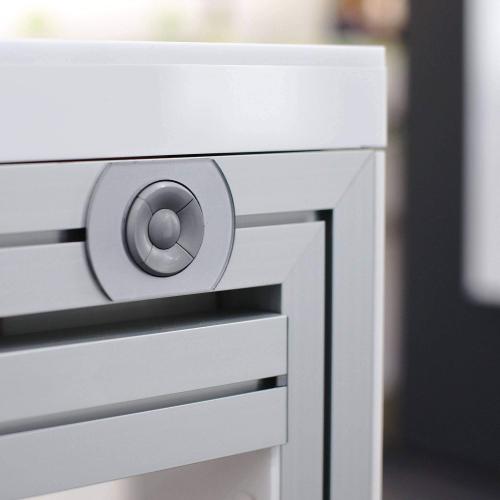 Electric instrument table - button detail. Supports 1-4 diagnostic instruments.