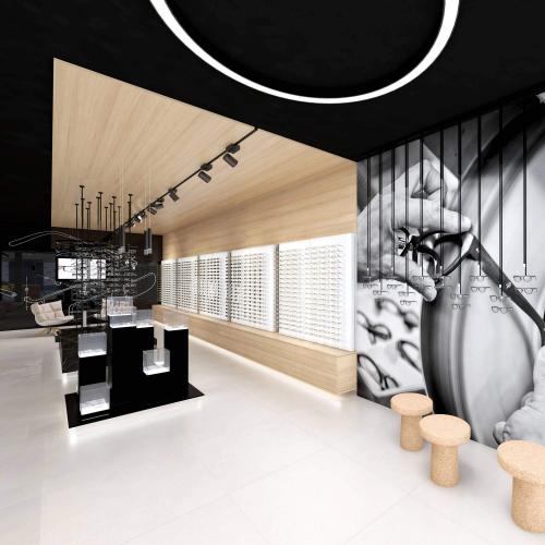 Contemporary optical store design