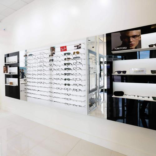 Wall-mount optical display group. Simple installation.