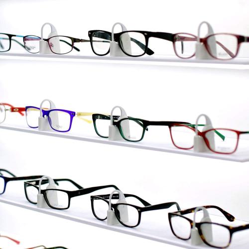 UniLock - wall display shelves with locking frame display holders.